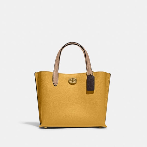 Women's Yellow Willow Tote Bag 24 - Picture 1 of 4